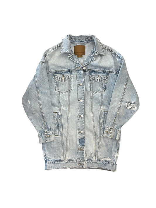 Jacket Denim By American Eagle In Blue Denim, Size:Xs