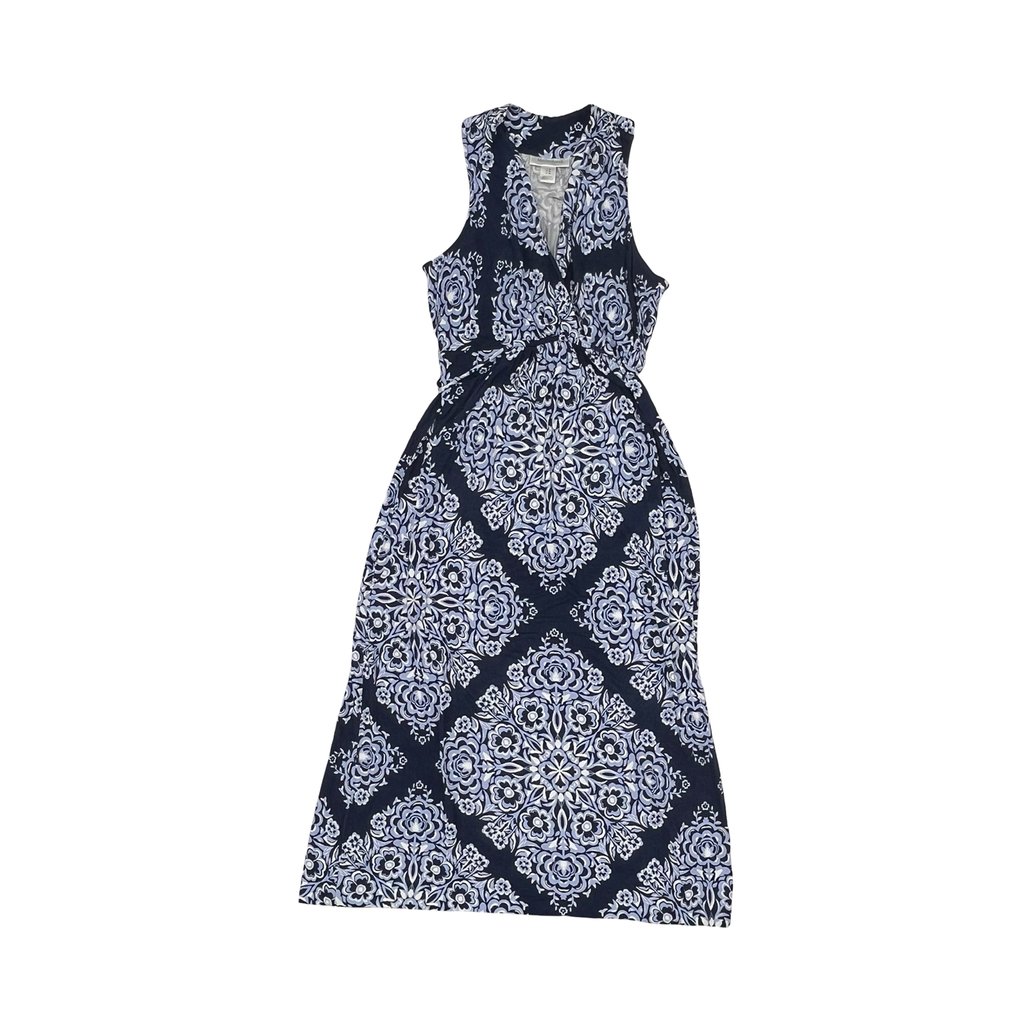 Mat Dress By Motherhood In Blue & White, Size:M
