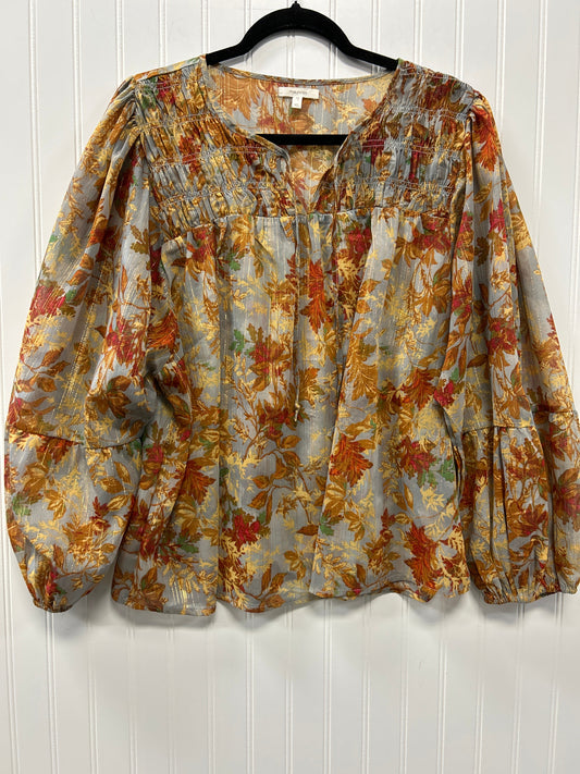 Top Ls By Maurices In Green & Yellow, Size:Xl