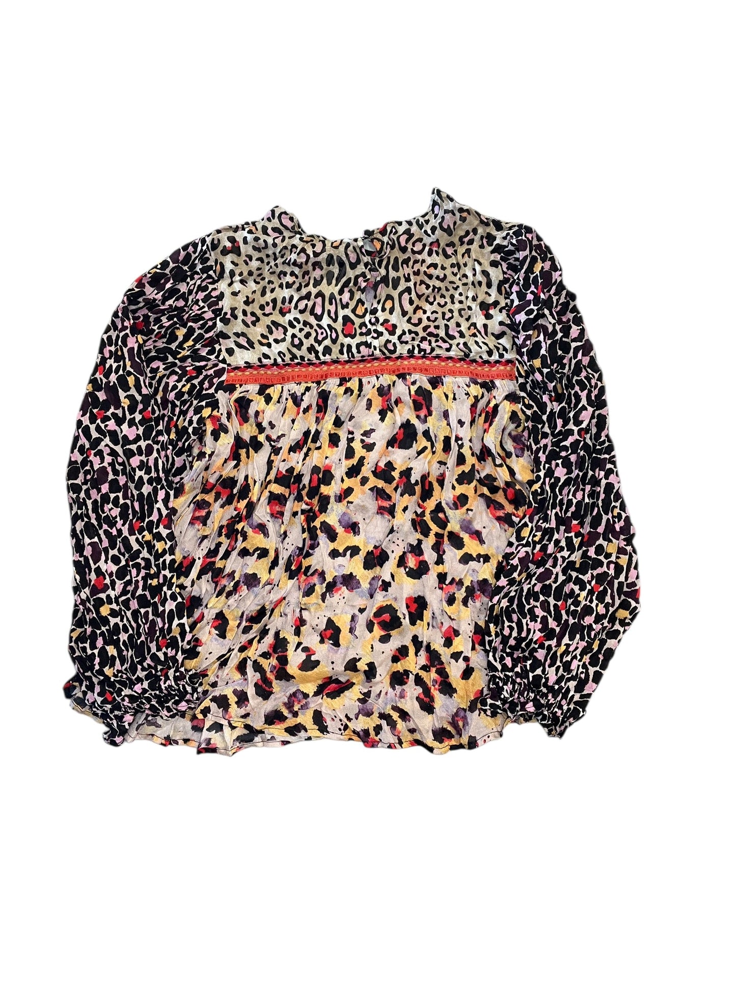 Blouse Ls By Bl-Nk In Animal Print, Size:L