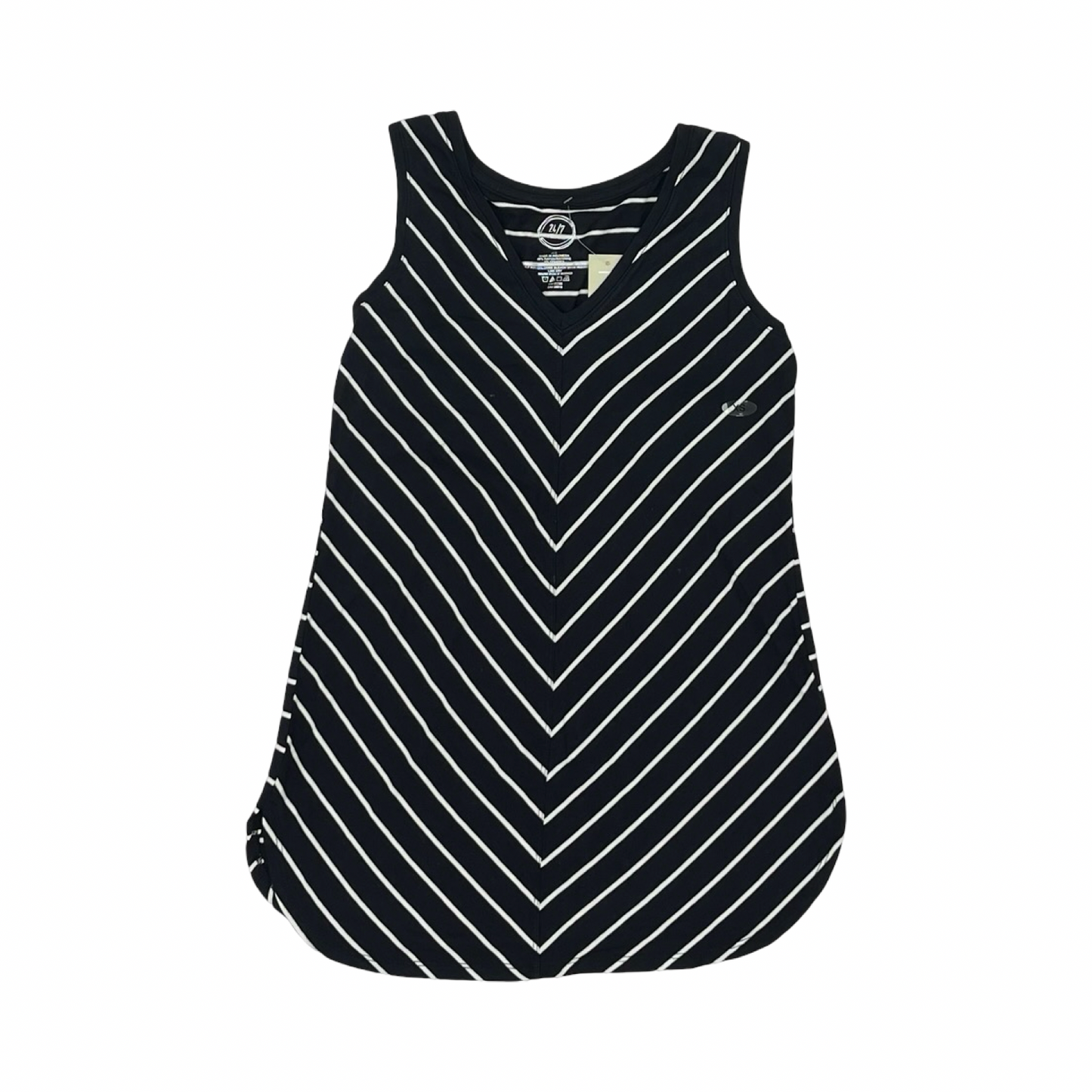 Top Sleeveless By Maurices In Black & White, Size:Xs