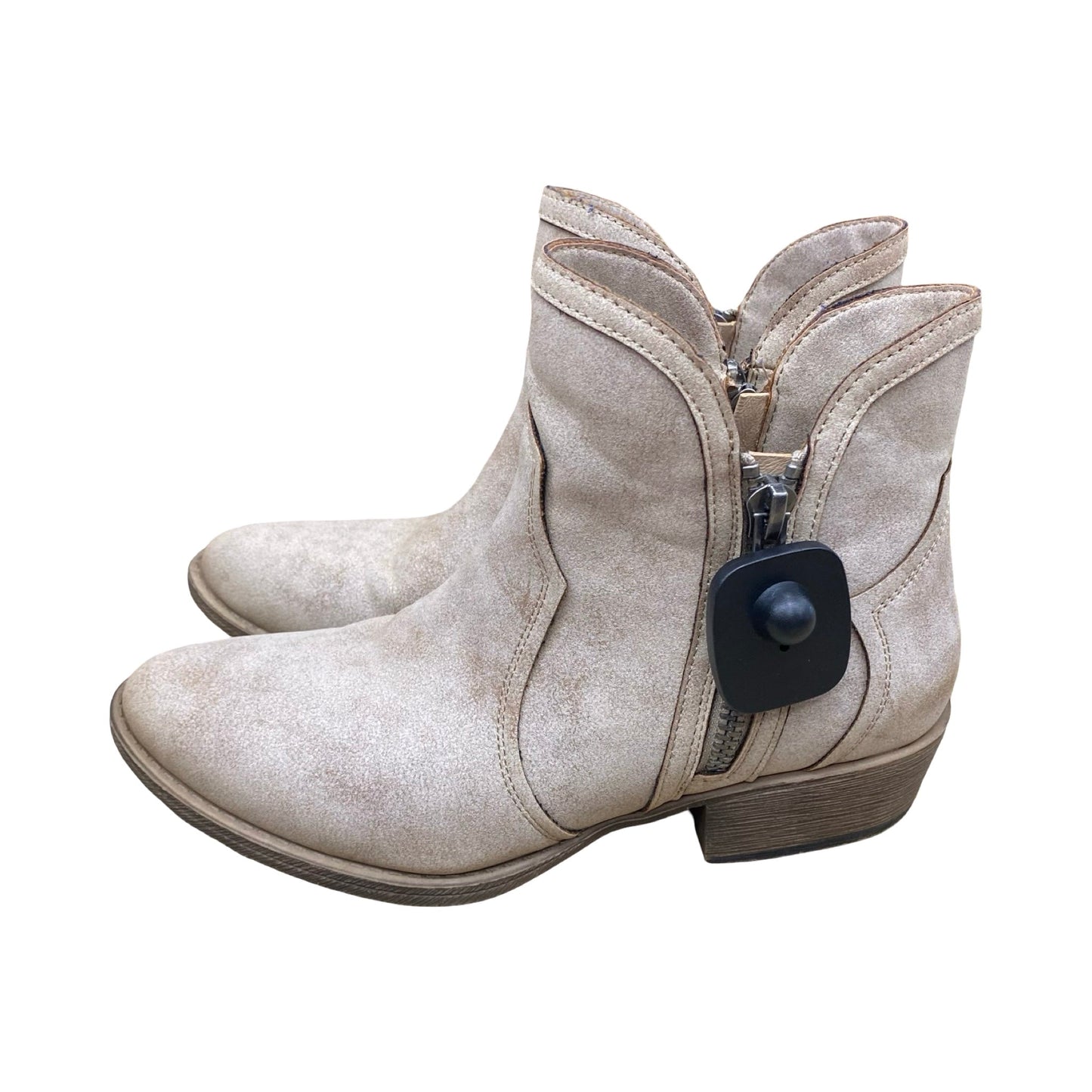 Boots Ankle Heels By Very G In Brown, Size:9