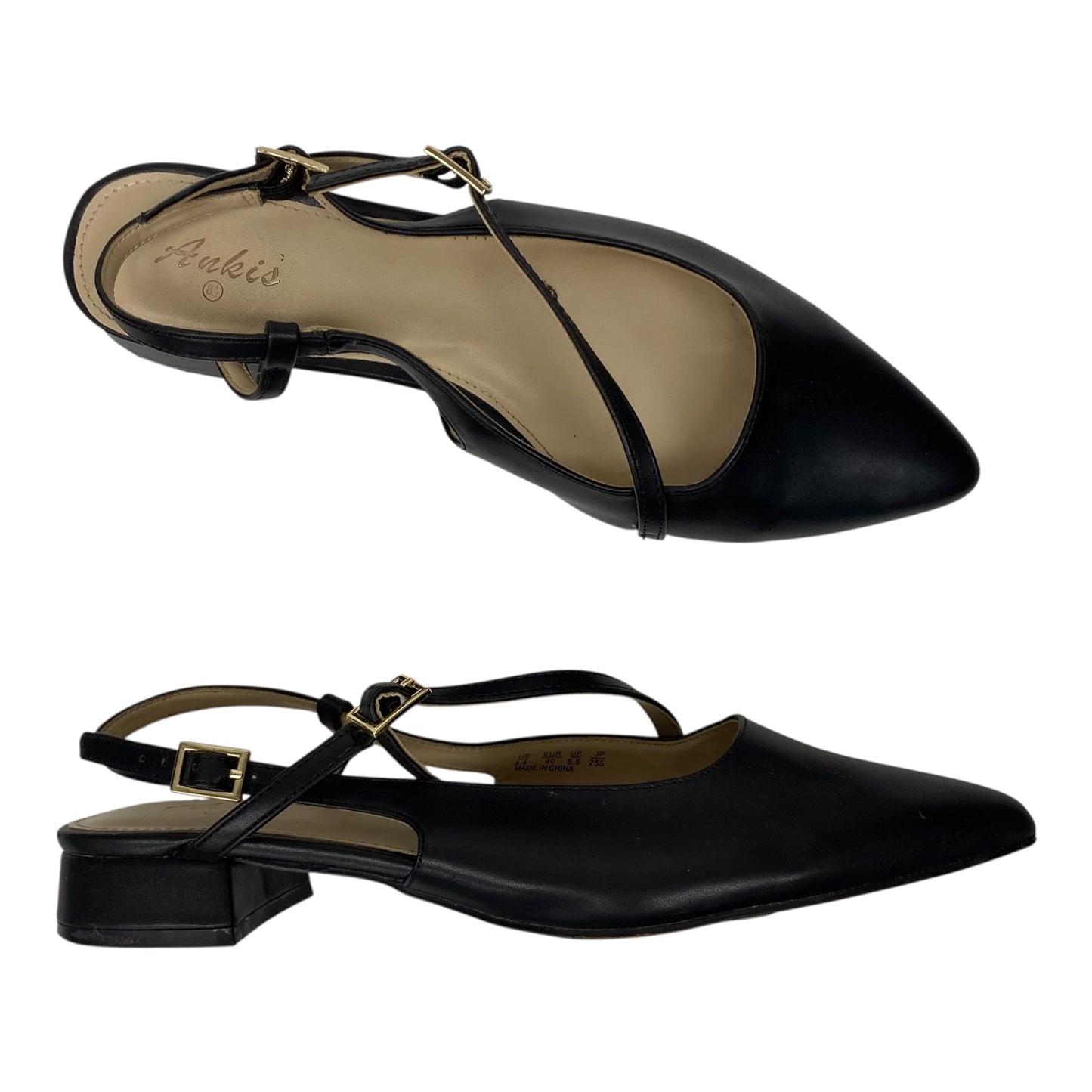 Shoes Flats By Clothes Mentor In Black, Size:8.5