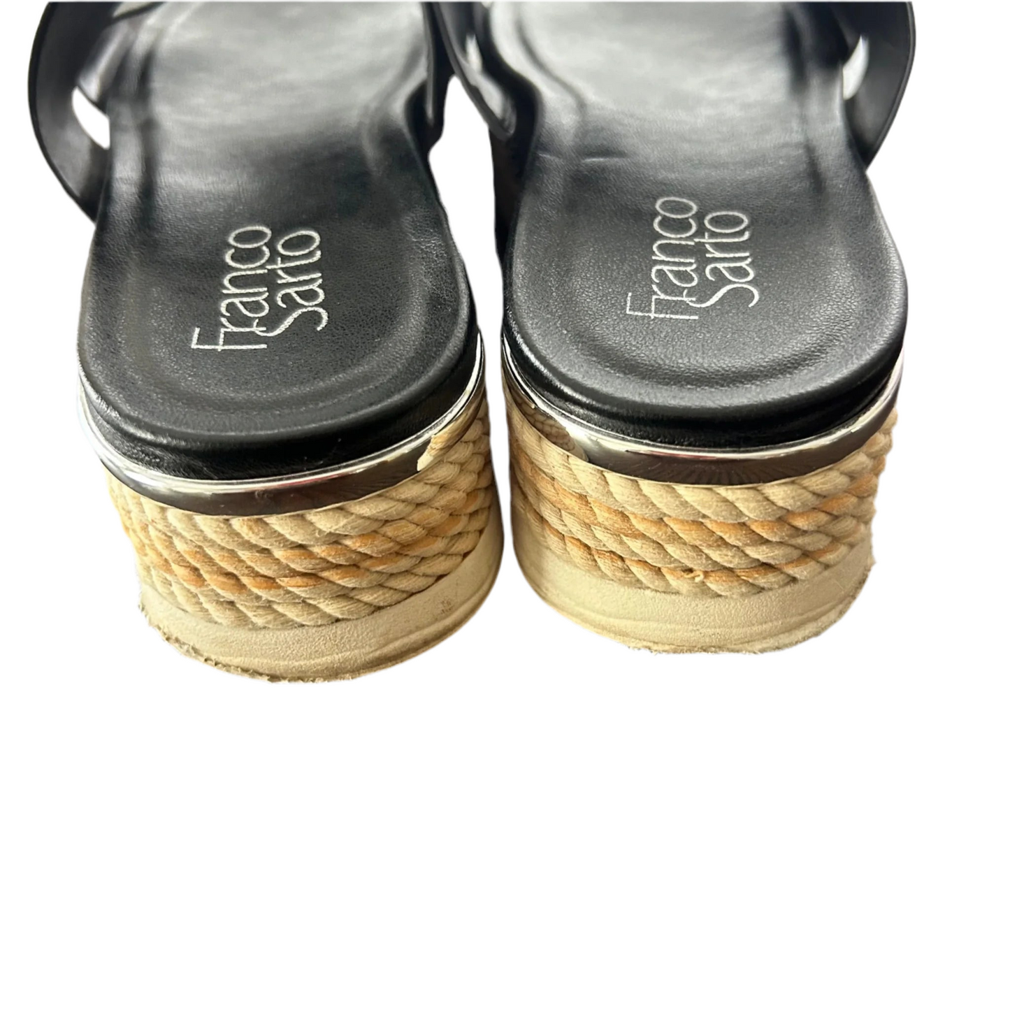 Sandals Heels Platform By Franco Sarto In Black, Size: 9