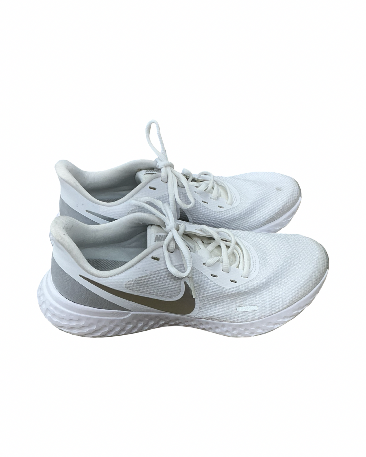 Shoes Athletic By Nike In Grey & White, Size:10.5