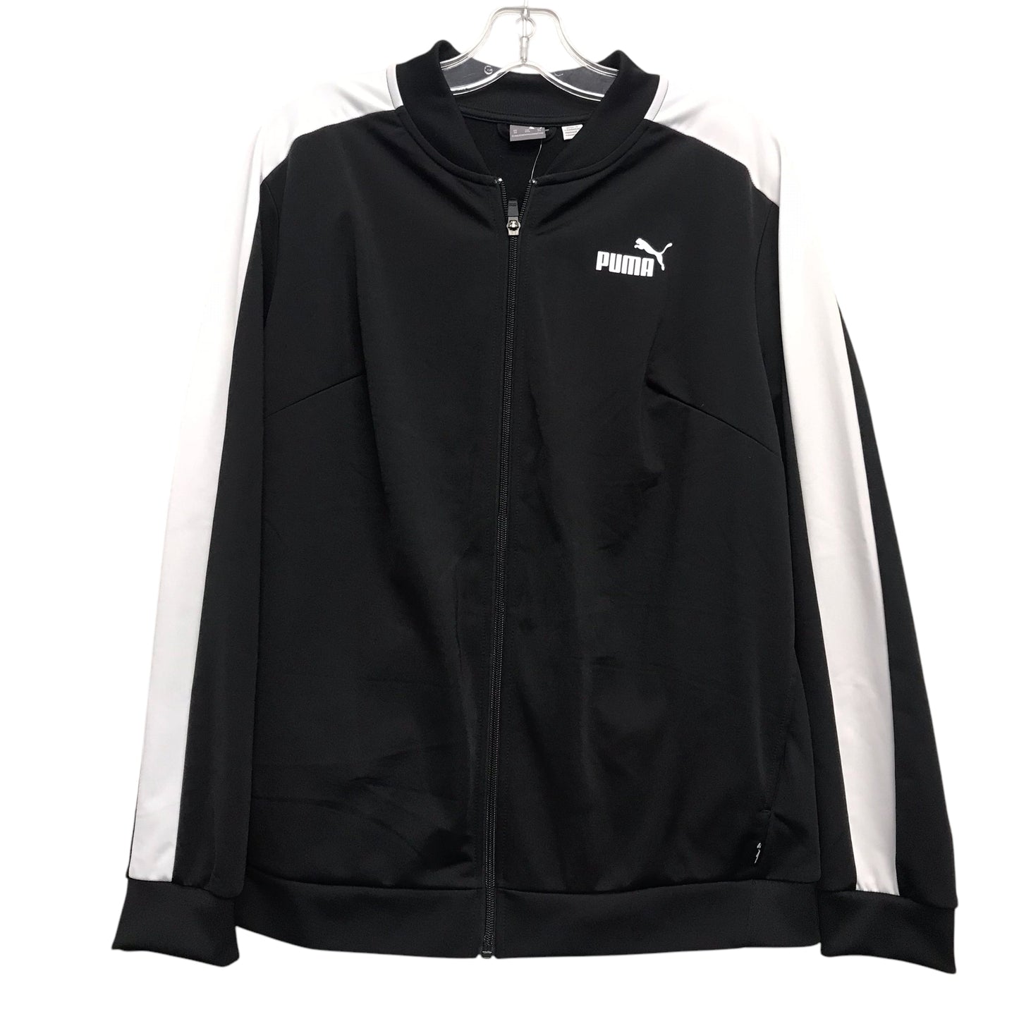 Athletic Jacket By Puma In Black & White, Size:2X