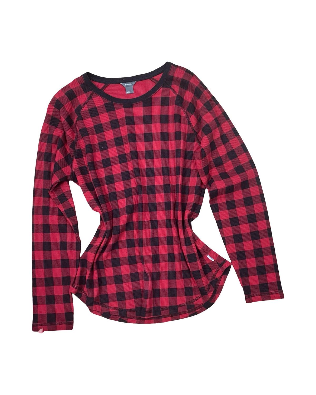 Top Ls By Eddie Bauer In Black & Red, Size:L