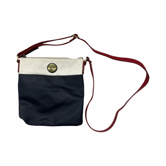Crossbody By Tommy Hilfiger In Blue & Cream, Size:Small