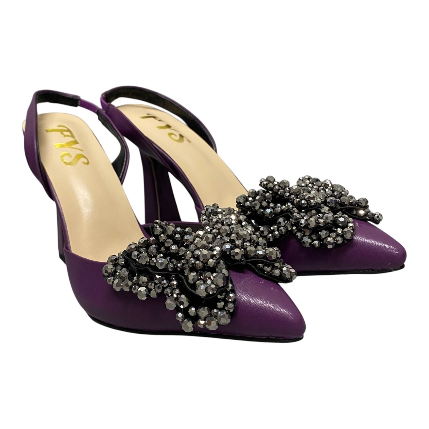 Shoes Heels Stiletto By Cme In Purple, Size:9.5