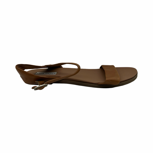 Sandals Flats By Steve Madden In Brown, Size:10