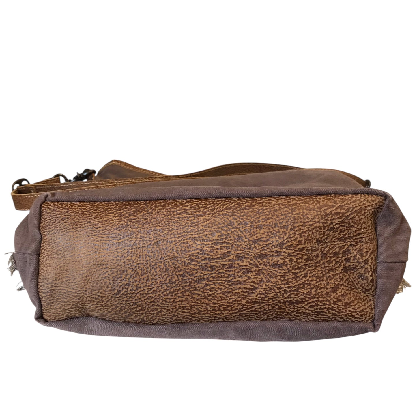 Crossbody By Myra In Brown & Cream, Size:Large