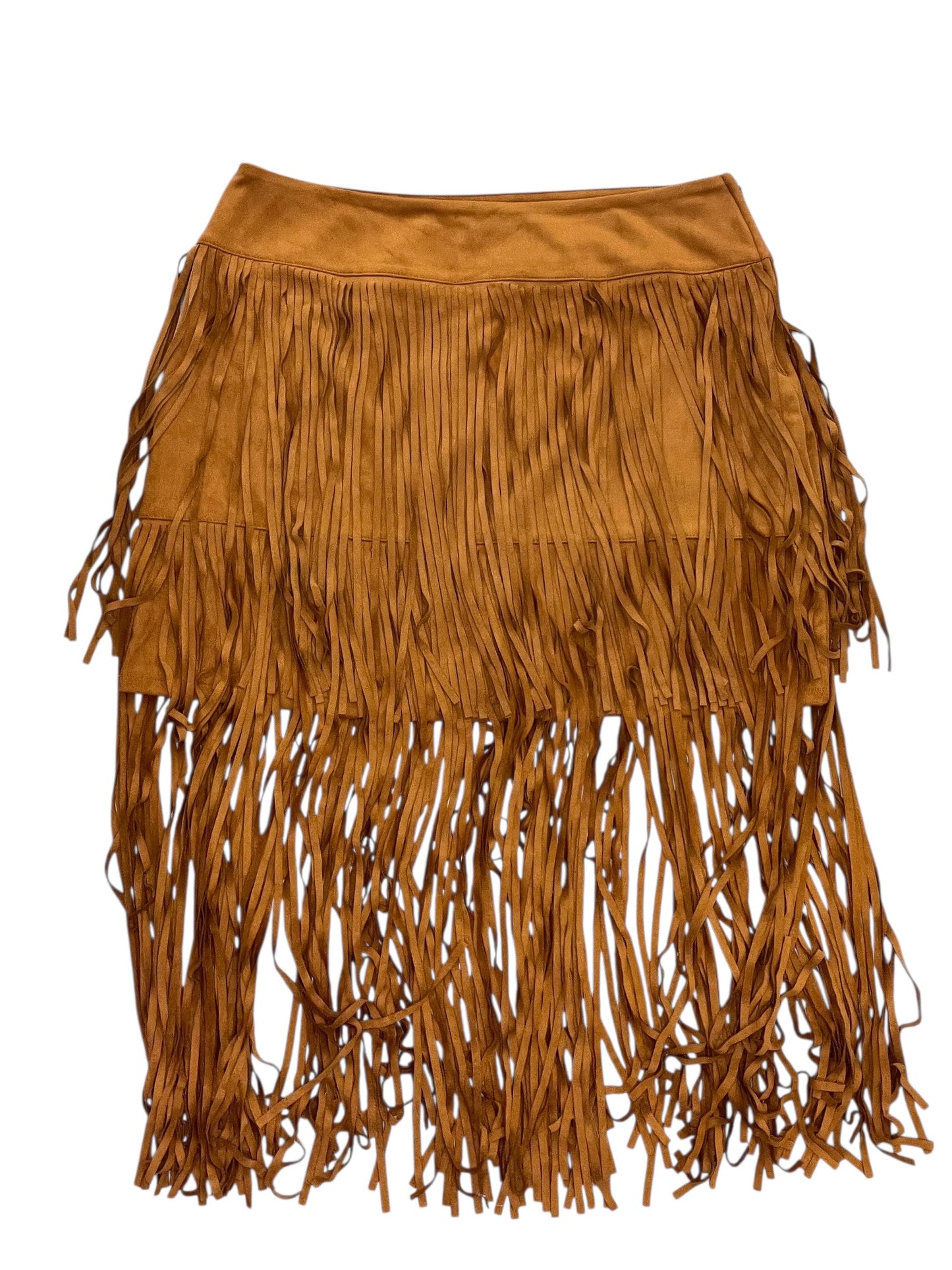 Skirt Midi By Blue Rain In Tan, Size:L