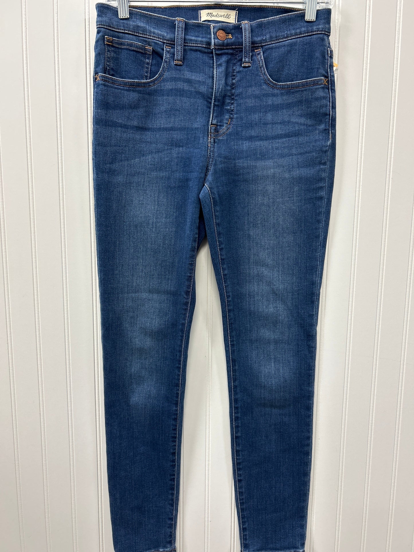 Jeans Skinny By Madewell In Blue Denim, Size:4