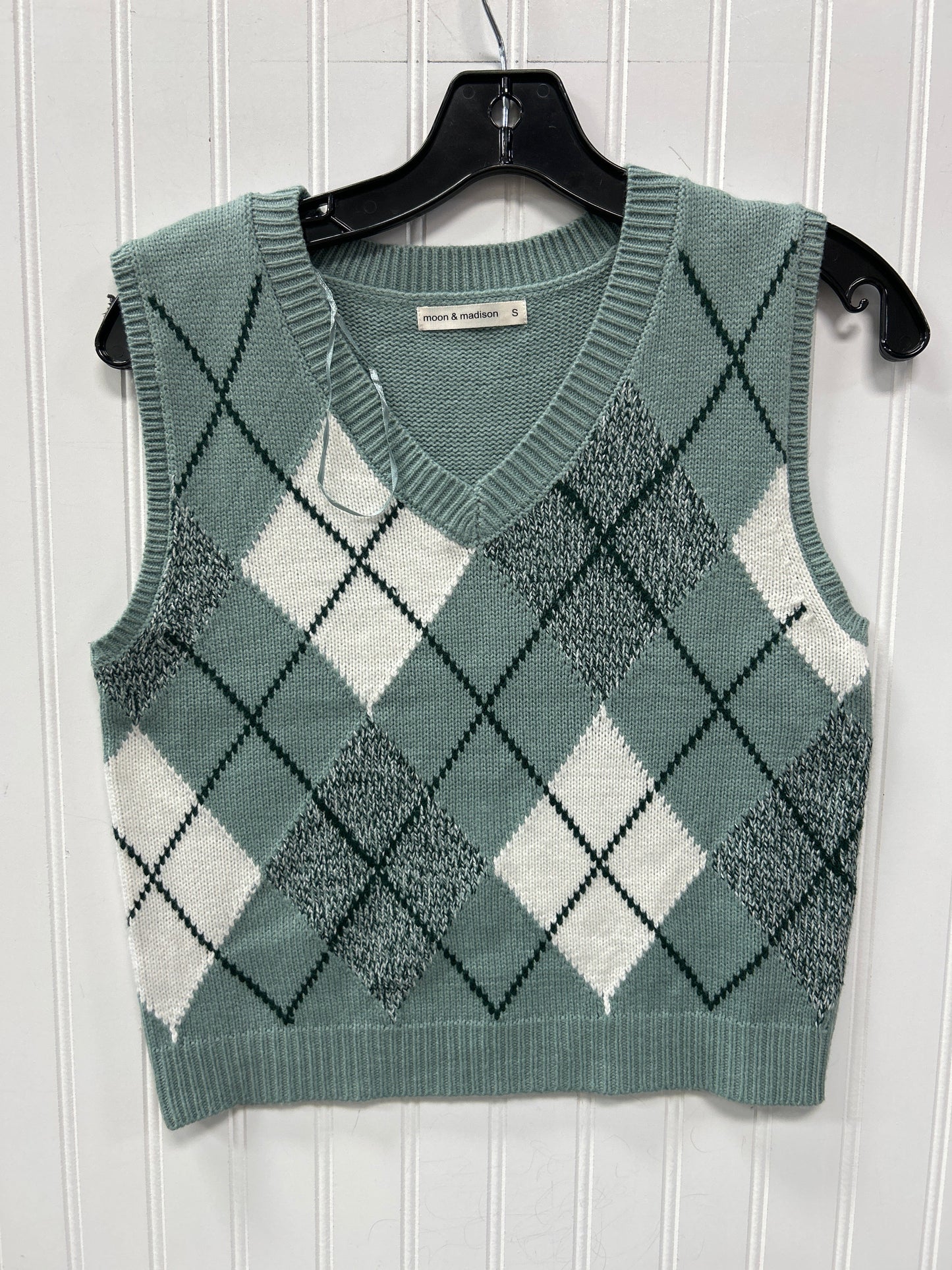 Vest Sweater By Moon And Madison In Blue, Size:S