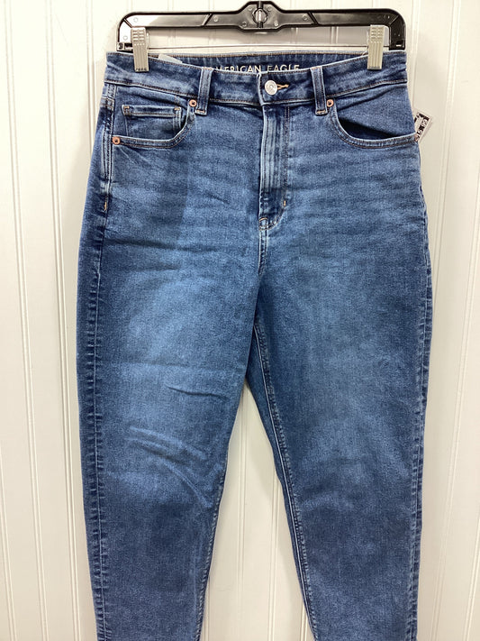 Jeans Straight By American Eagle In Blue Denim, Size:8P