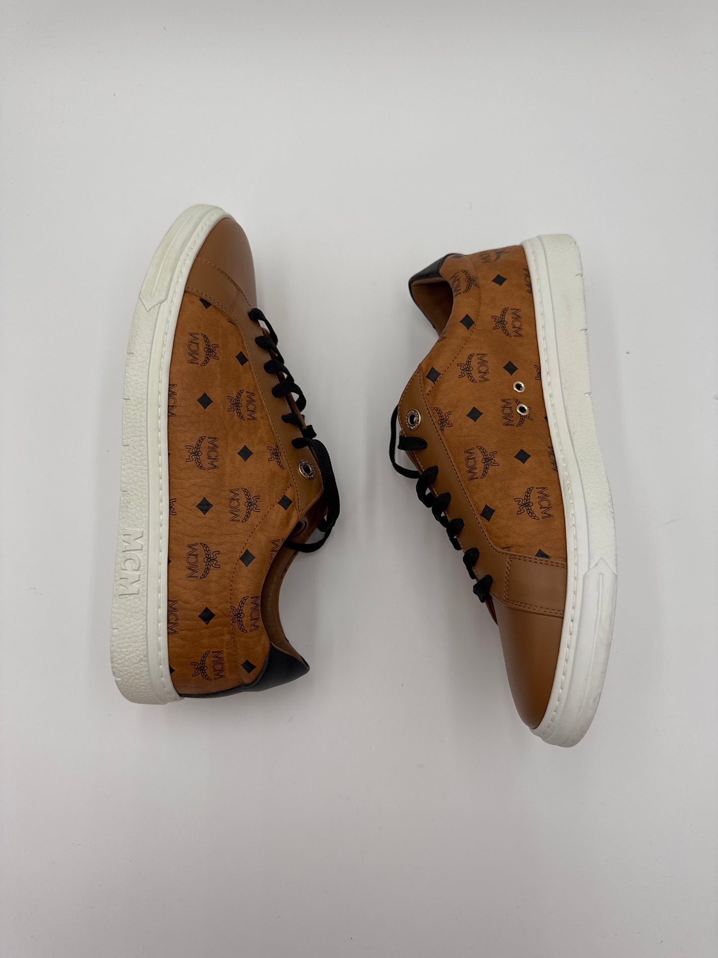 Shoes Luxury Designer By Mcm In Brown, Size:9.5