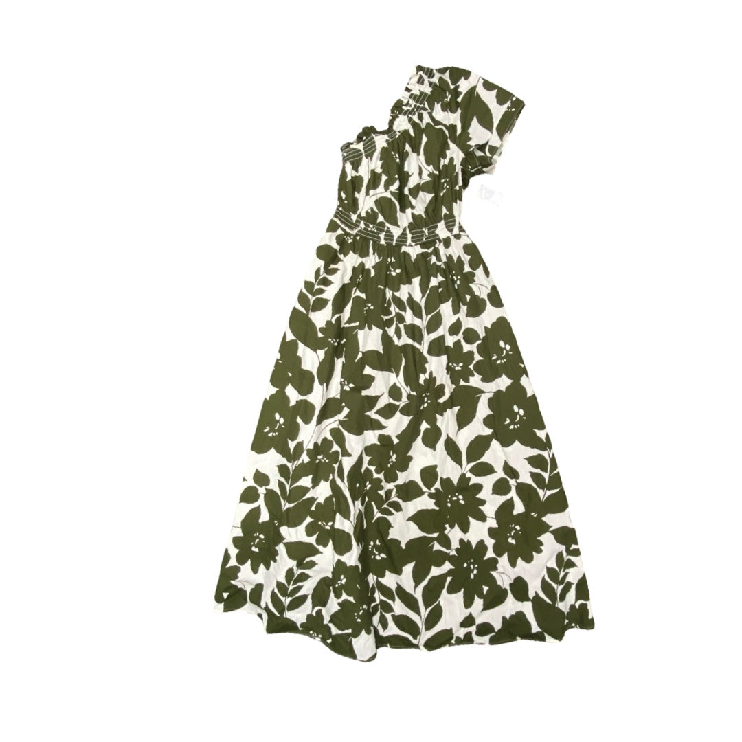 Dress Casual Maxi By J. Crew In Green & White, Size:Xxs