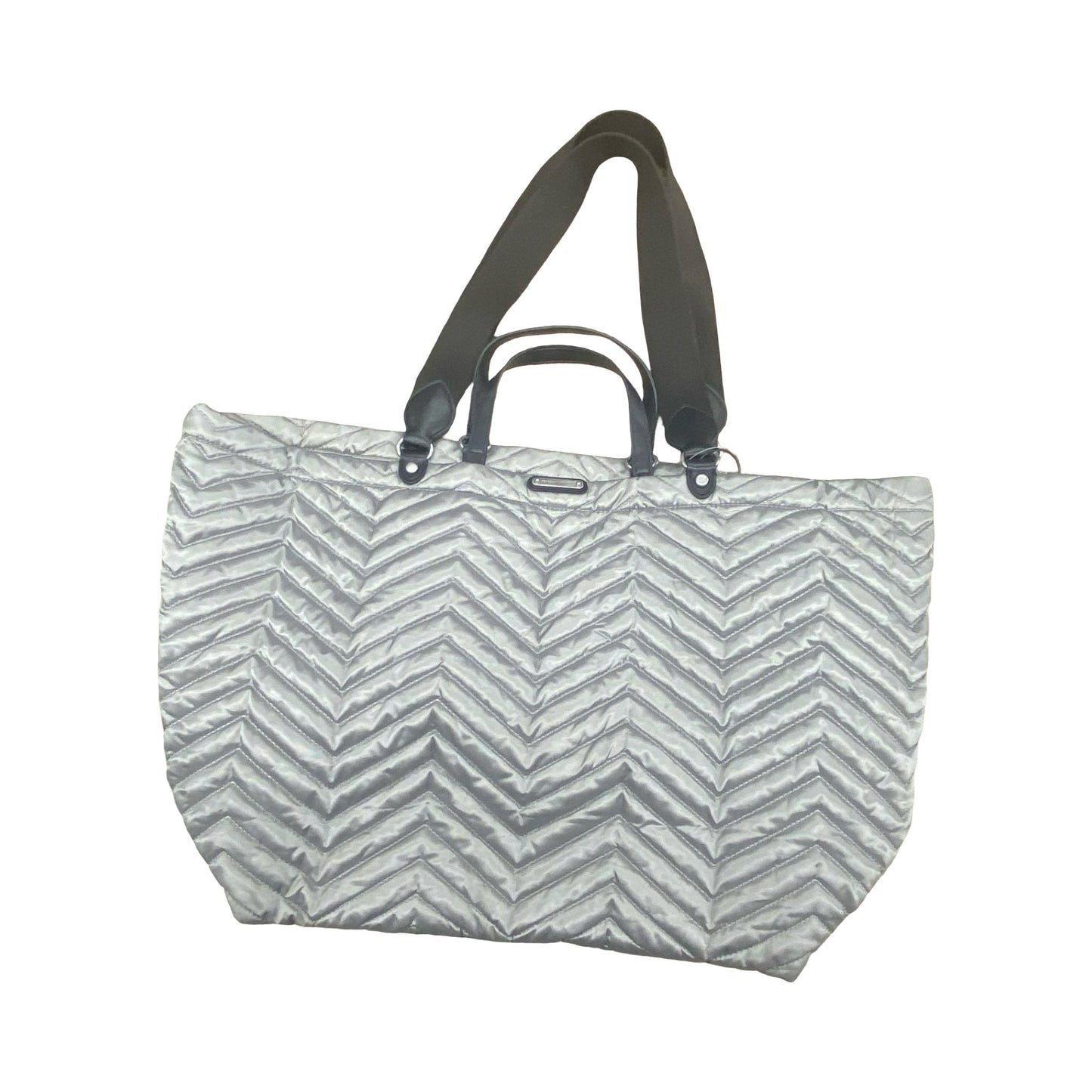Handbag Designer By Rebecca Minkoff In Silver, Size:Large