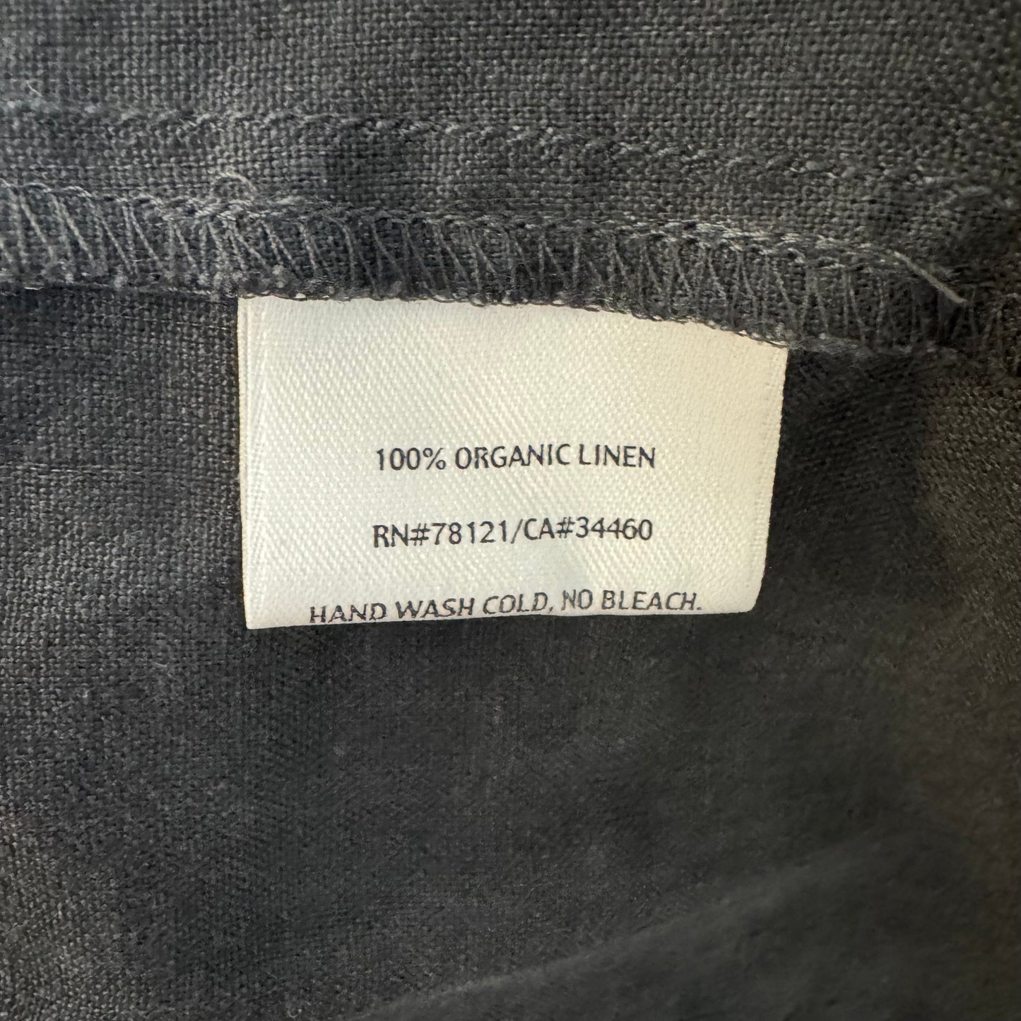 Linen Dress Casual Short By Eileen Fisher In Grey, Size: 2x