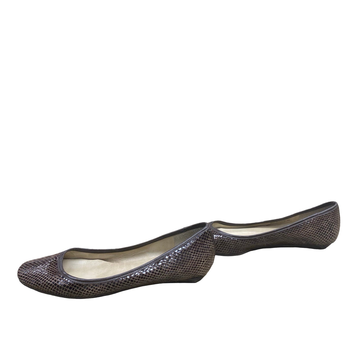 Shoes Flats By Talbots In Brown, Size:8.5