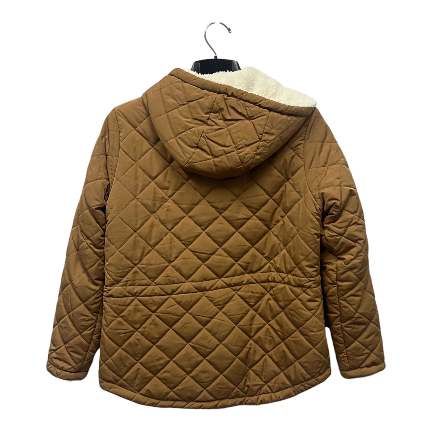 Coat Puffer & Quilted By Free Country In Brown, Size:M