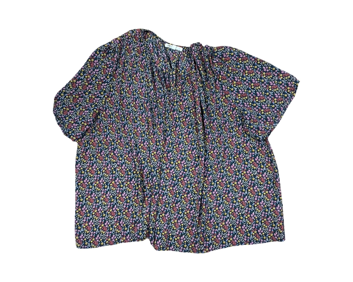 Top 3/4 Sleeve By Dr2 In Blue, Size:Xl