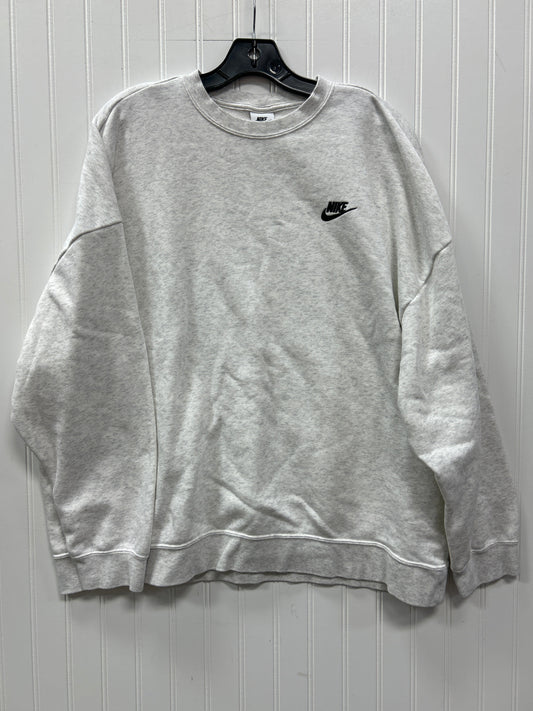Athletic Sweatshirt Crewneck By Nike Apparel In White, Size:Xl