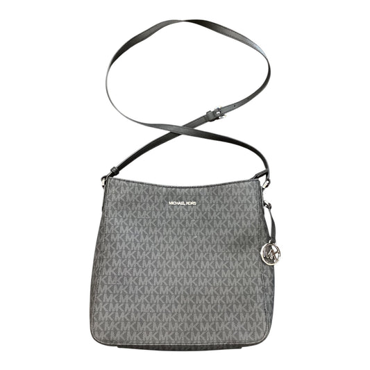 Crossbody Designer By Michael Kors In Black & Grey, Size:Medium