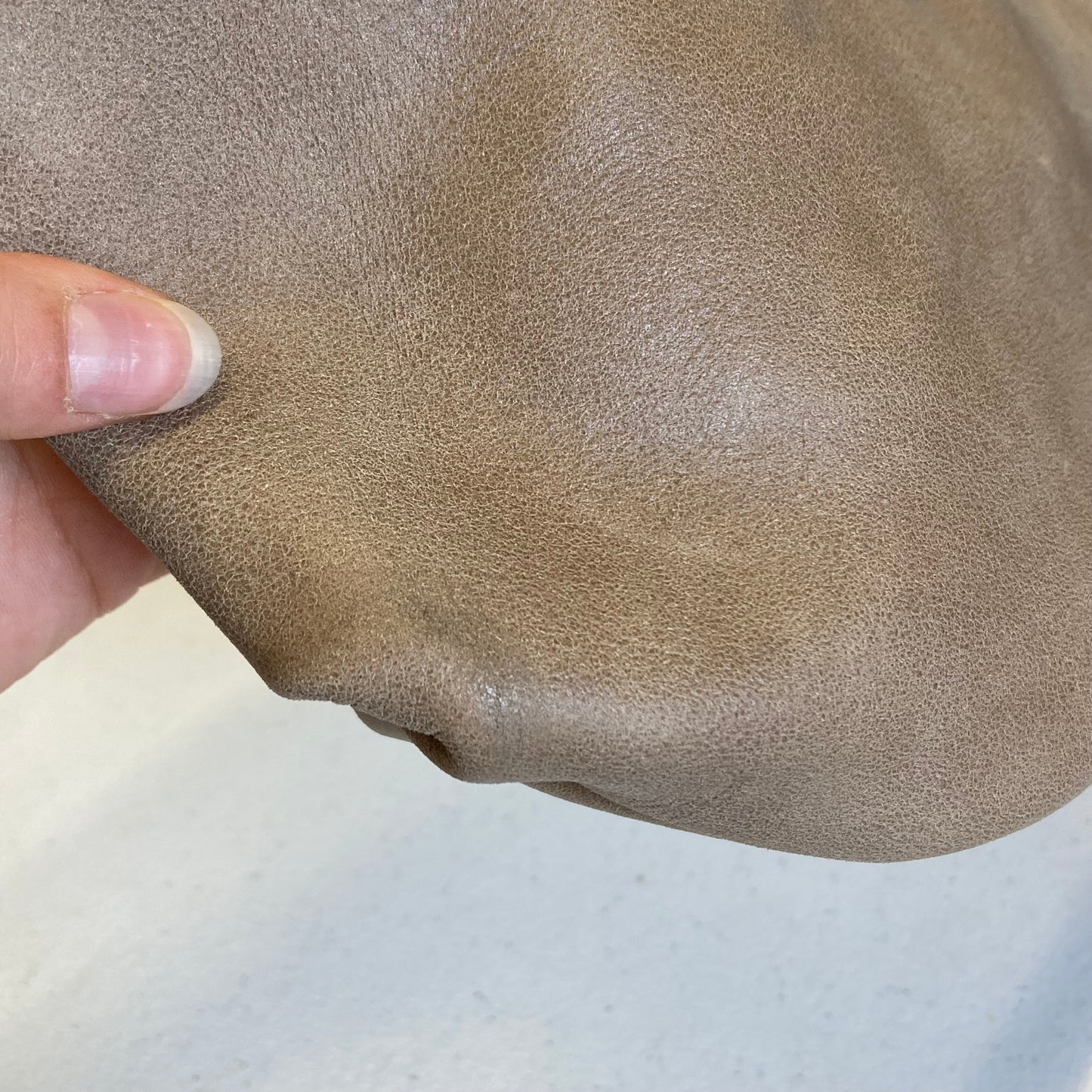 Handbag Leather By Roots In Beige, Size:Small