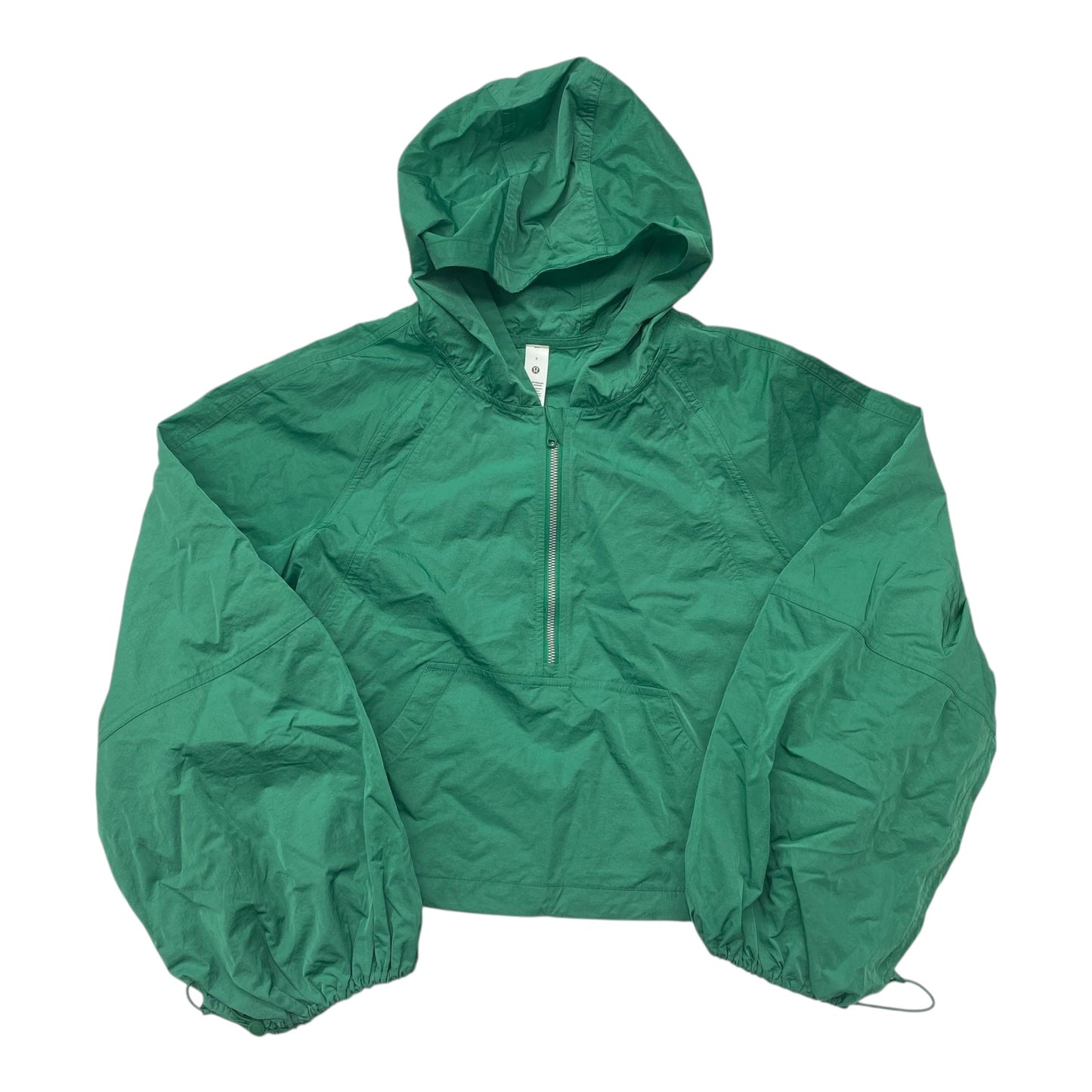 Athletic Jacket By Lululemon In Green, Size:6