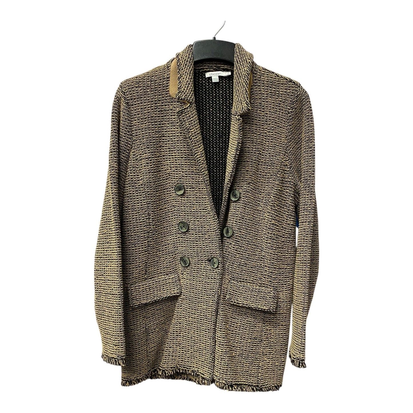 Blazer By Chicos In Tan, Size:L