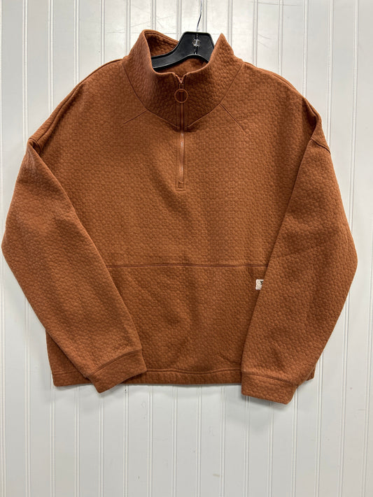 Athletic Top Ls Collar By Liv Outdoor In Brown, Size:L