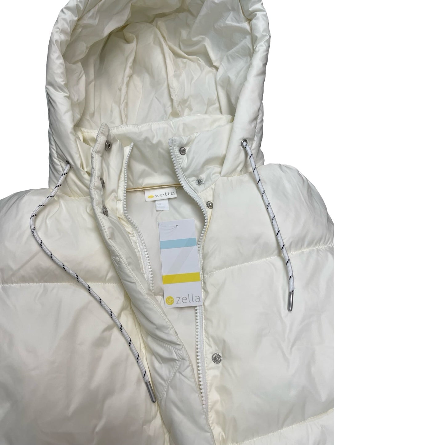 Vest Puffer & Quilted By Zella In Cream, Size:Xl