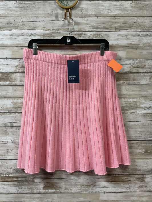 Skirt Mini & Short By Crown And Ivy In Pink, Size:L