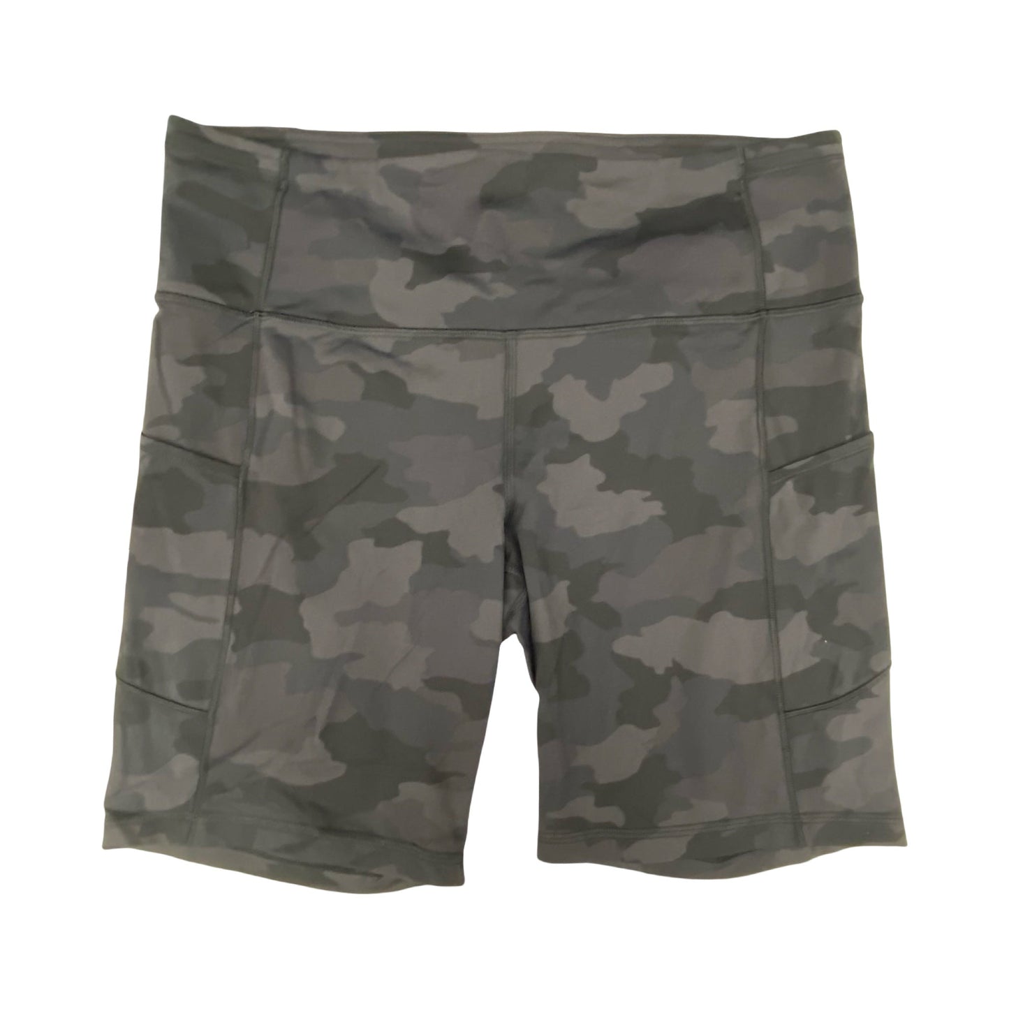 Athletic Shorts By Lululemon In Camouflage Print, Size:12