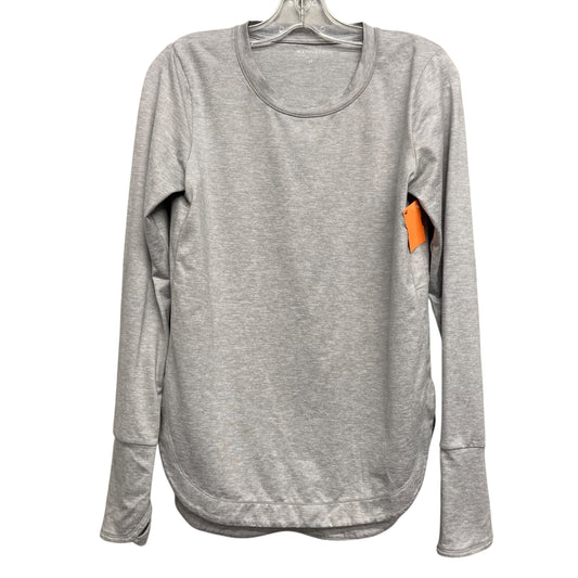 Athletic Top Ls Crewneck By Athleta In Grey, Size:Xs