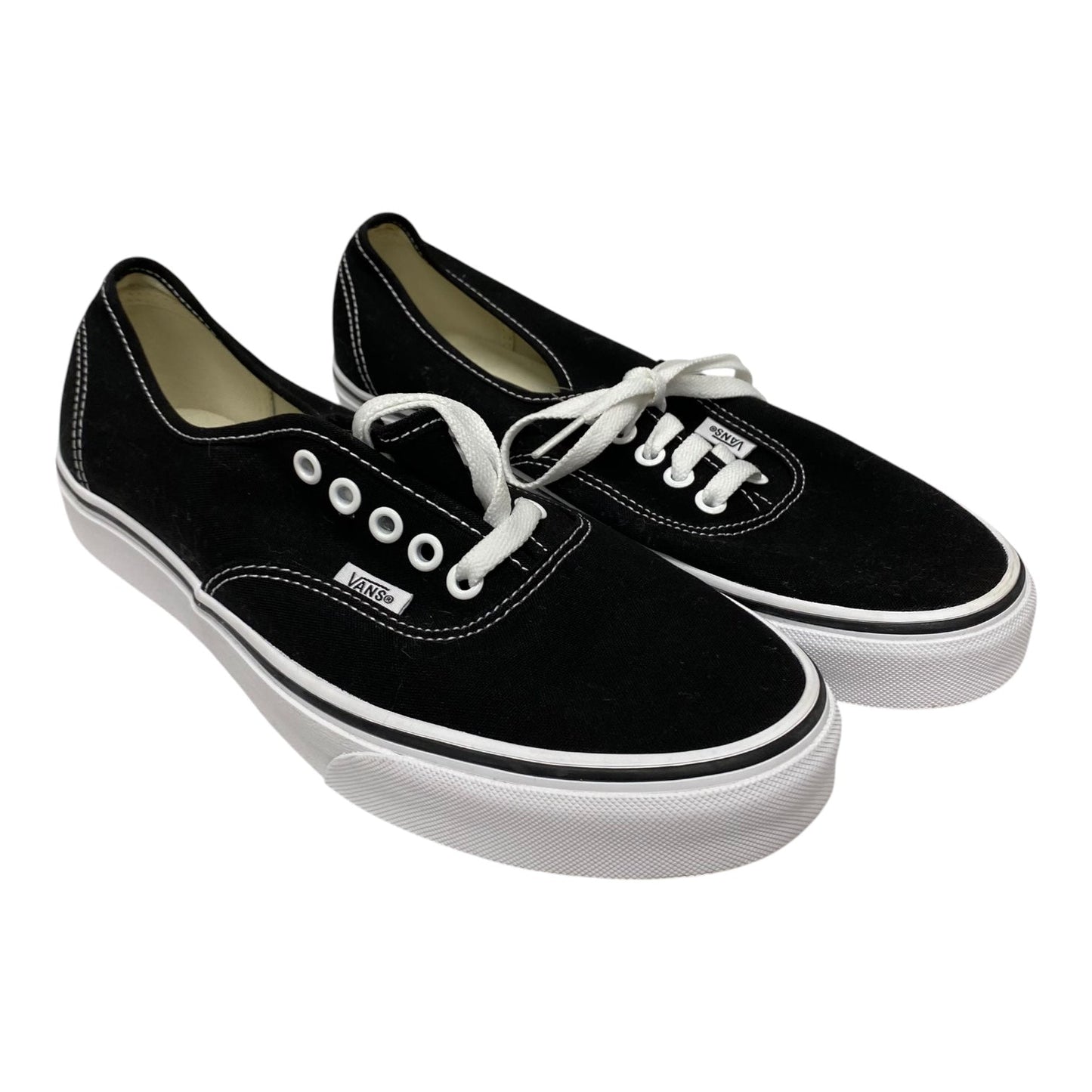 Shoes Sneakers By Vans In Black & White, Size:10.5