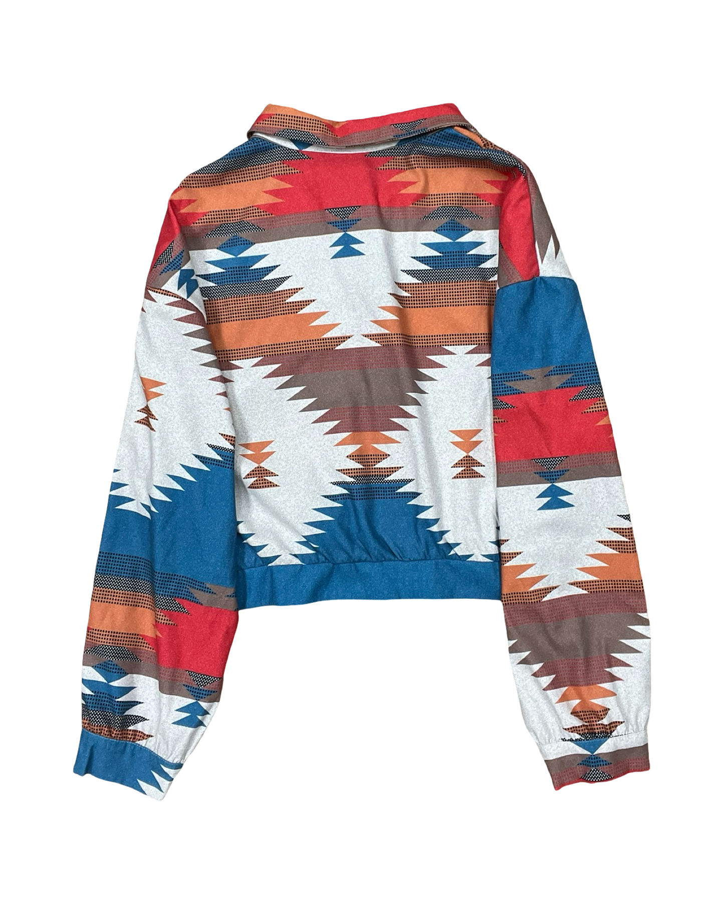 Blouse Ls By Clothes Mentor In Blue & Brown, Size:Xl