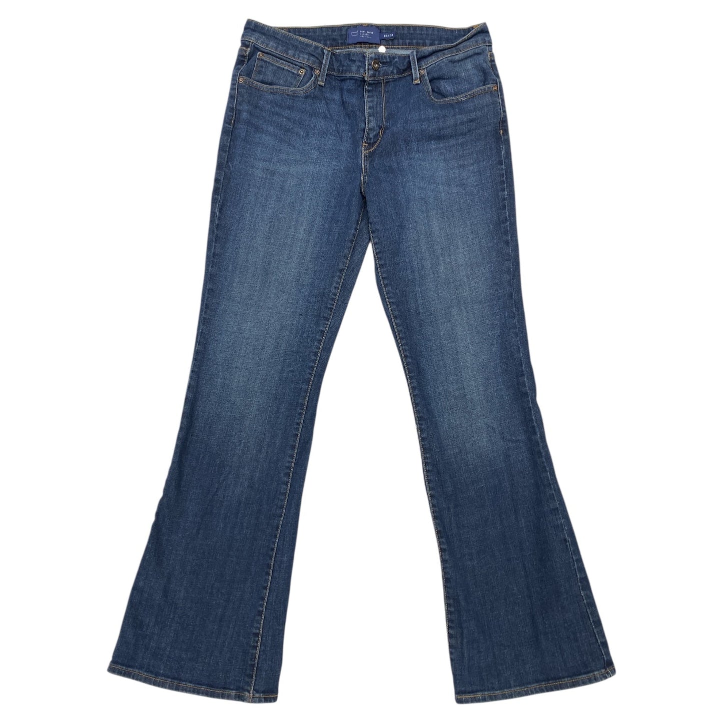 Jeans Boot Cut By Lee In Blue Denim, Size:12