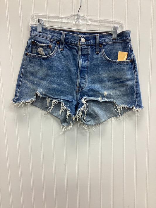 Shorts By Levis In Blue Denim, Size:6