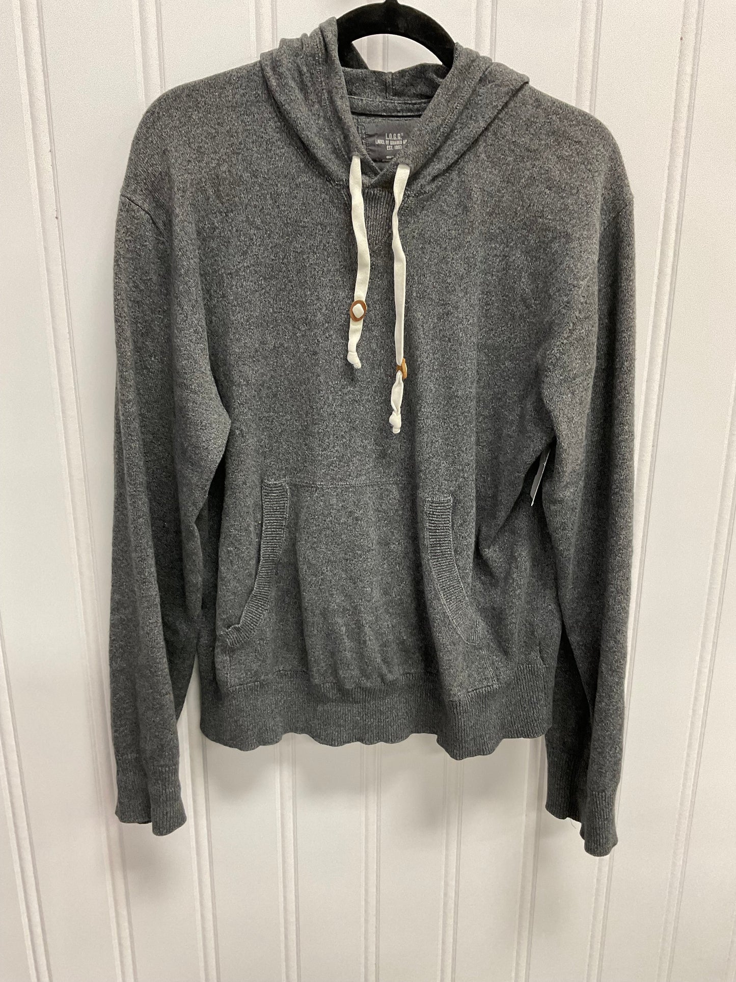 Sweatshirt Hoodie By Logg In Grey, Size:Xl