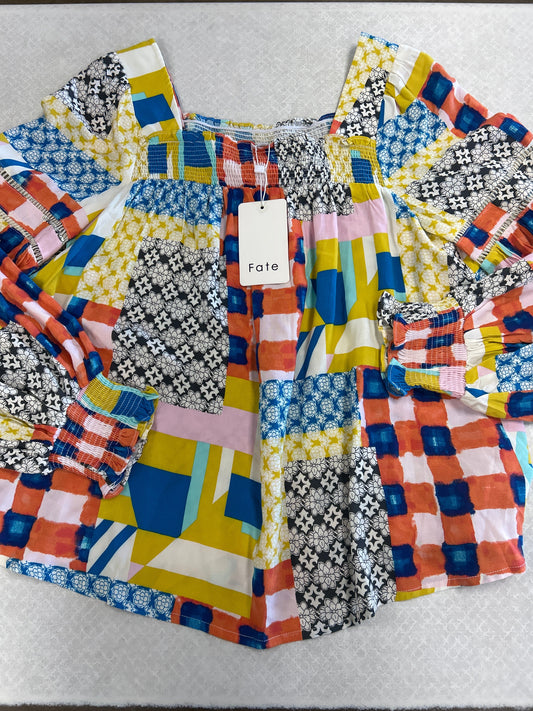 Top Ls By Fate In Floral Print, Size:S