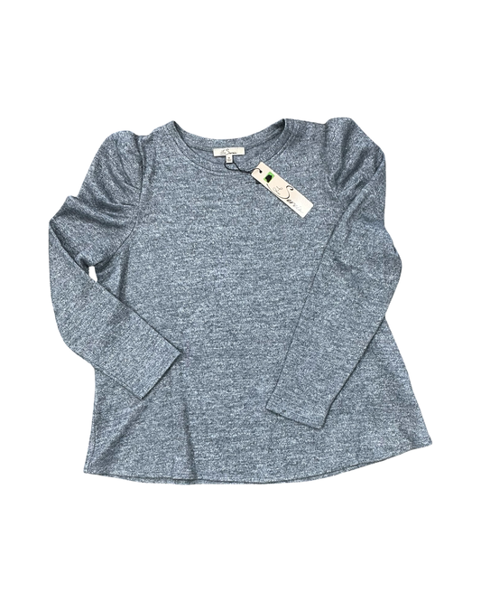 Sweater By Les Serein In Silver, Size:1X