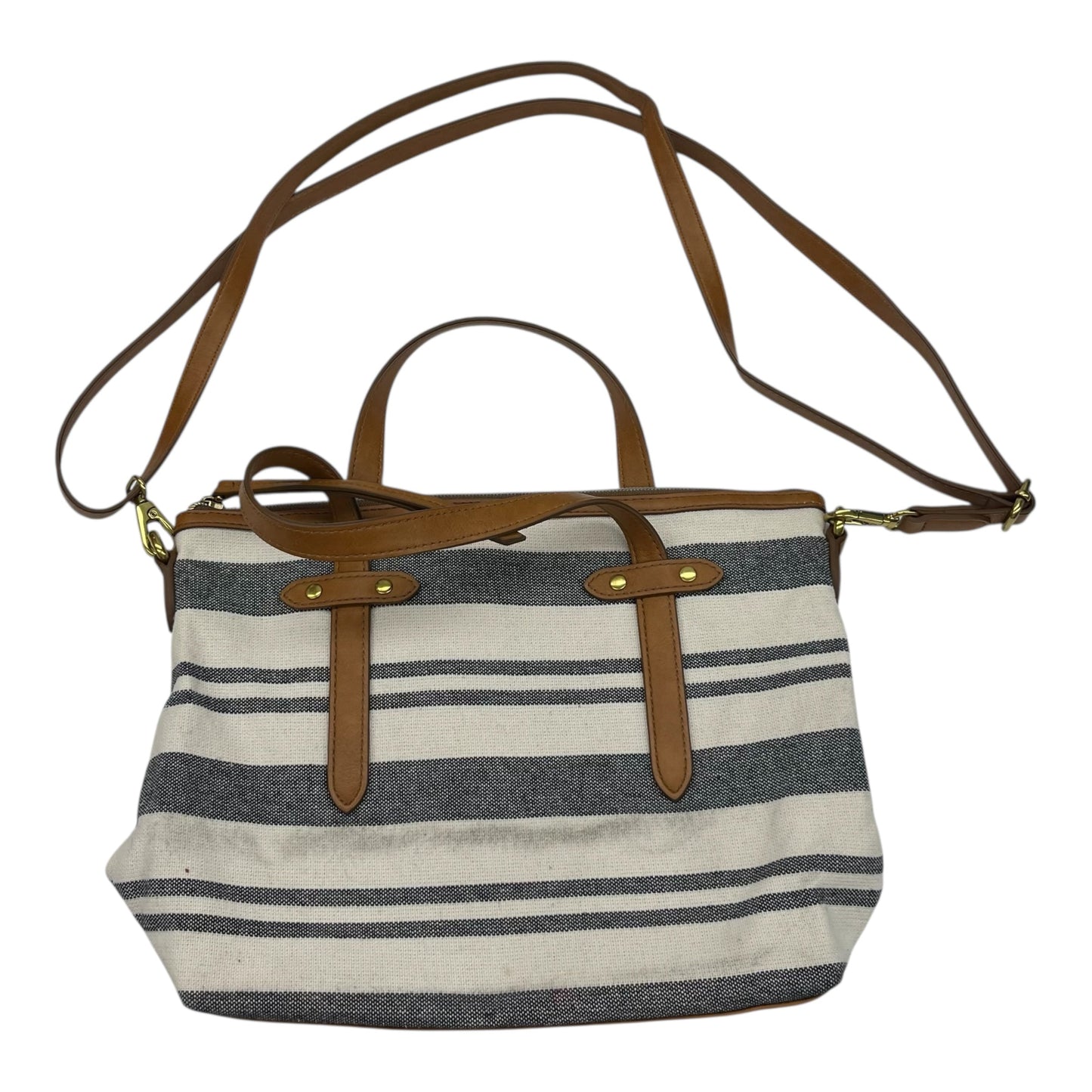 Crossbody By Fossil In Striped Pattern, Size:Medium