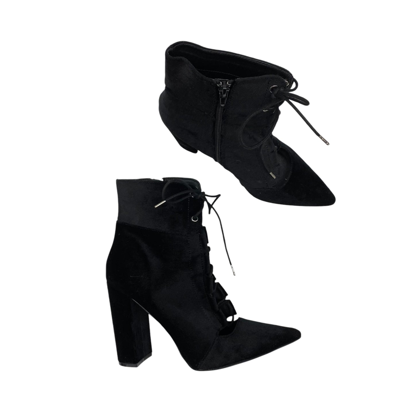 Boots Ankle Heels By Qupid In Black, Size:10