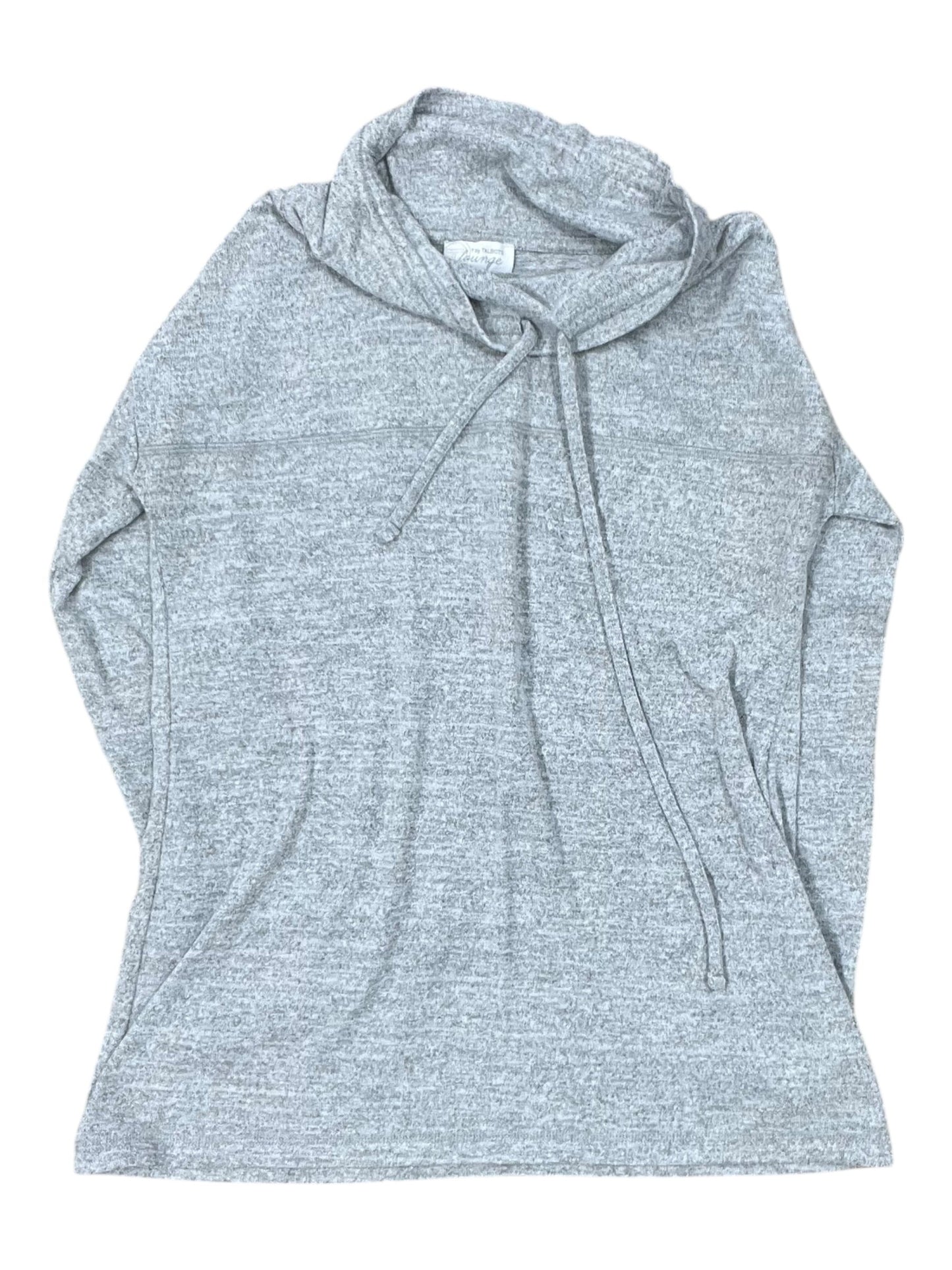 Sweatshirt Hoodie By Talbots In Grey, Size:S