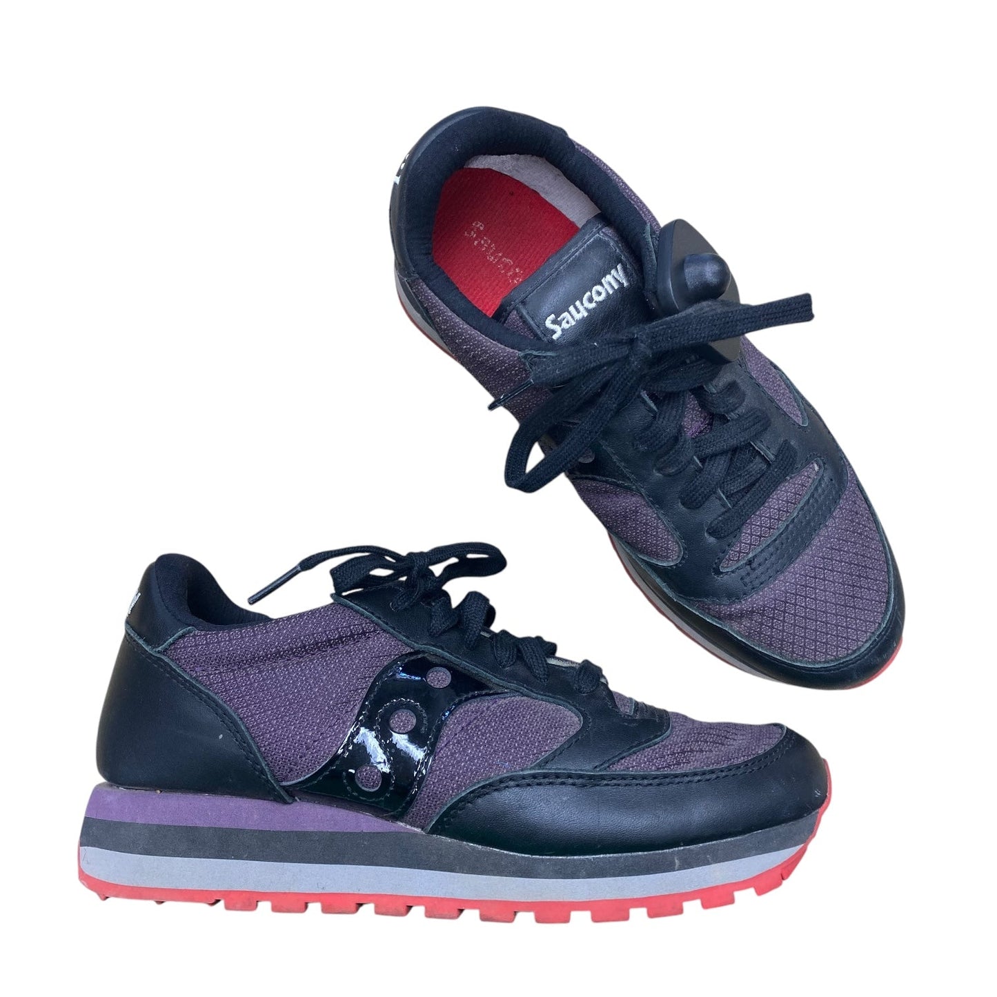 Shoes Athletic By Saucony In Black & Purple, Size:8.5