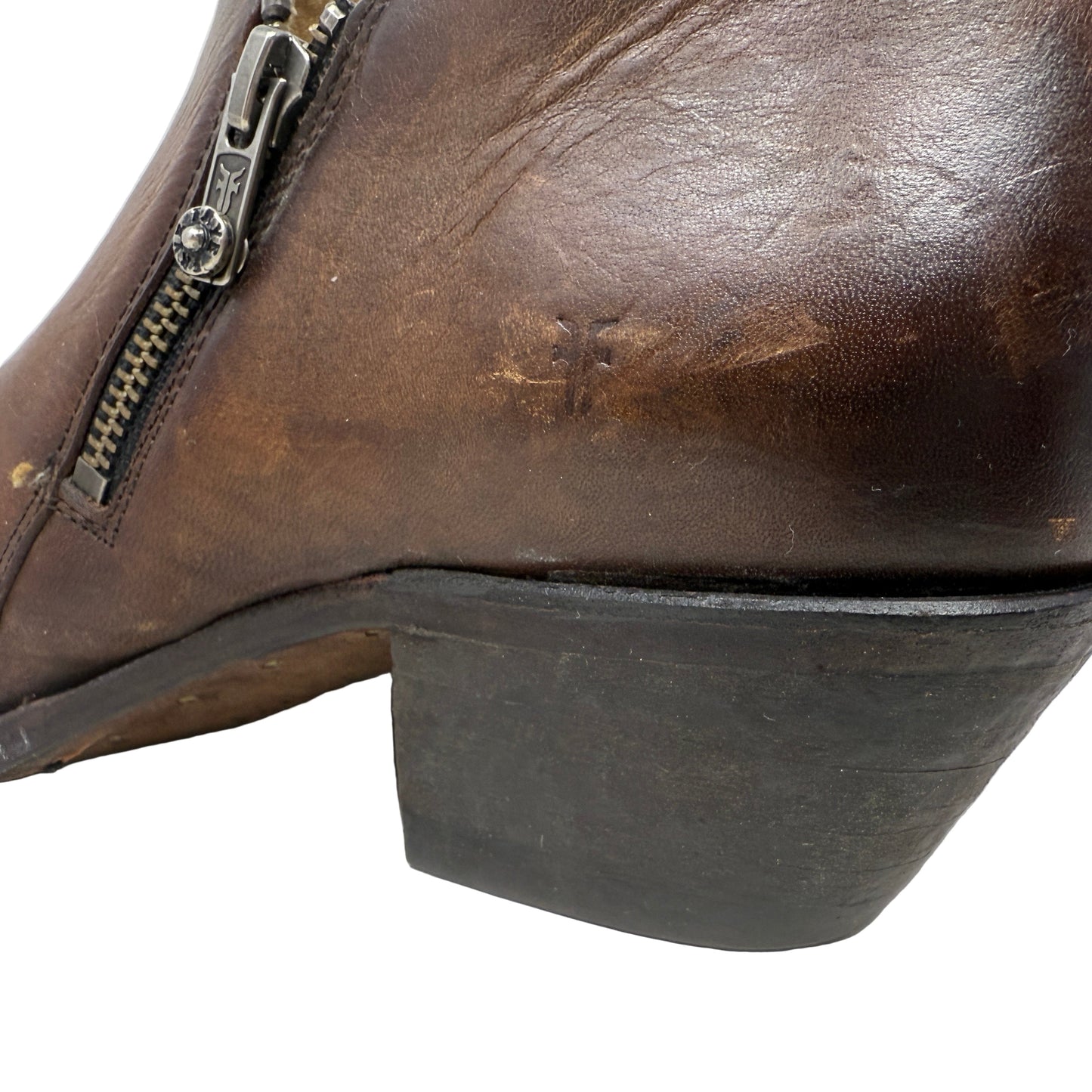 Sacha Moto Shooties Designer By Frye In Tan, Size: 9