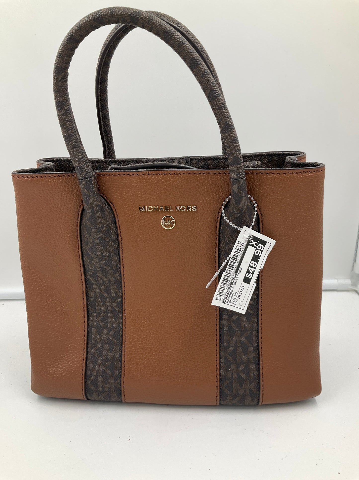 Handbag Designer By Michael Kors In Brown, Size:Medium