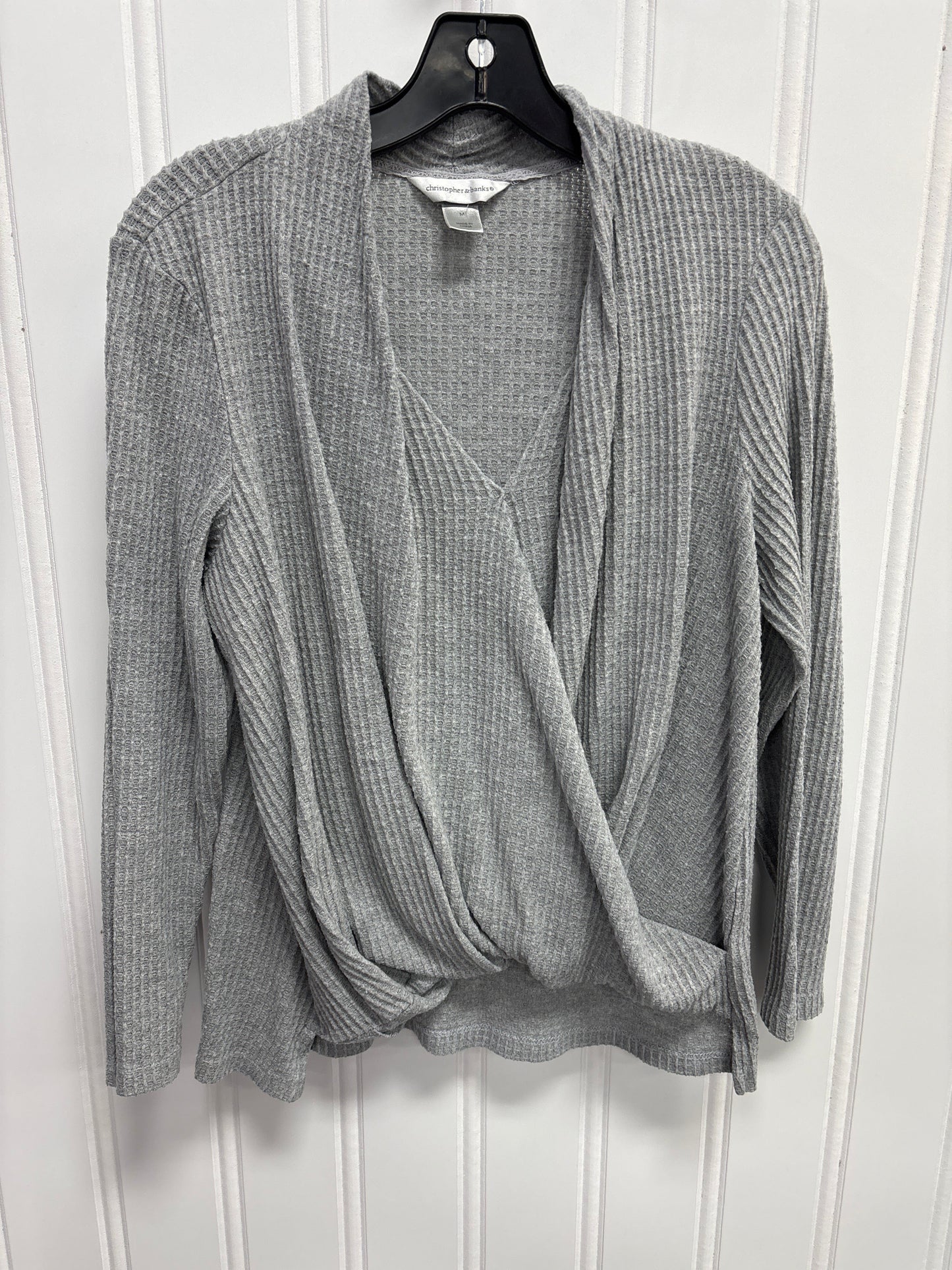 Top Ls By Christopher And Banks In Grey, Size:M